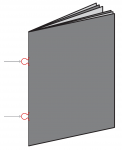Loop stitched - loops are used in order to insert and secure the document in a ring binder