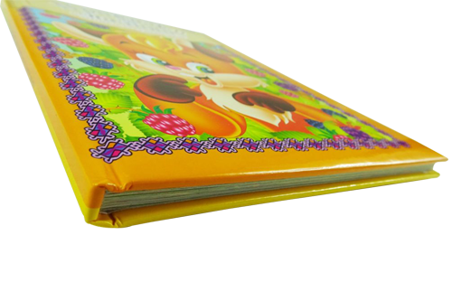 Colorful children's book with a foamed hardcover
